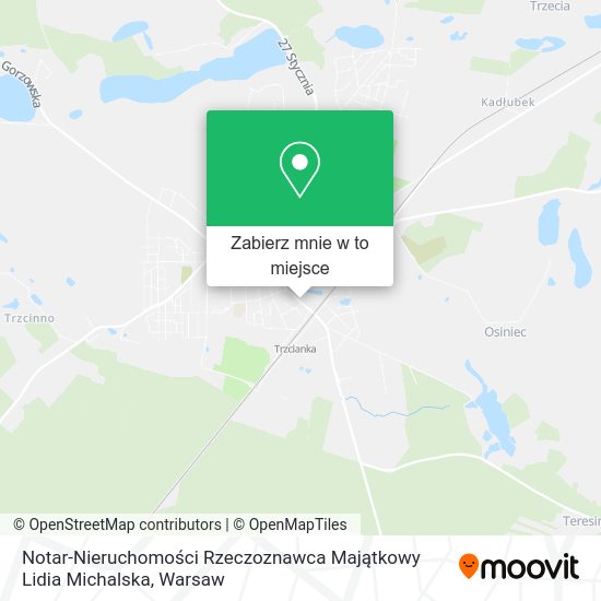 Mapa Notar-Nieruchomości Rzeczoznawca Majątkowy Lidia Michalska