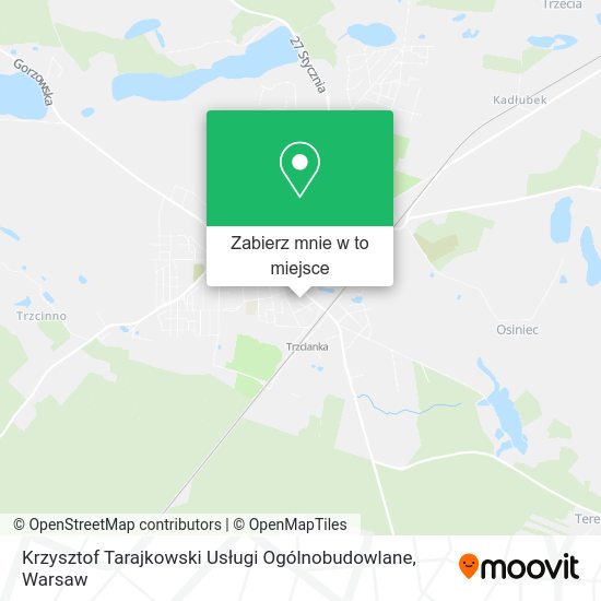 Mapa Krzysztof Tarajkowski Usługi Ogólnobudowlane