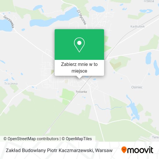 Mapa Zakład Budowlany Piotr Kaczmarzewski