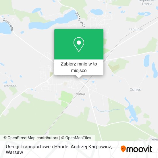 Mapa Usługi Transportowe i Handel Andrzej Karpowicz