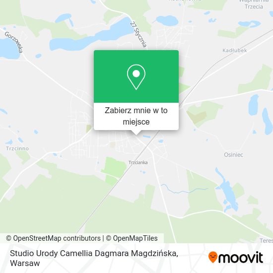 Mapa Studio Urody Camellia Dagmara Magdzińska