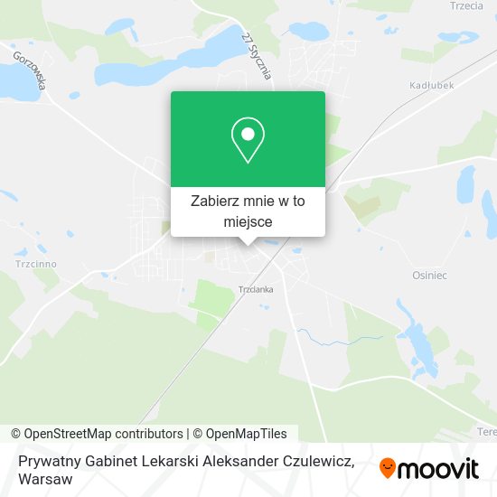 Mapa Prywatny Gabinet Lekarski Aleksander Czulewicz