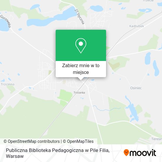 Mapa Publiczna Biblioteka Pedagogiczna w Pile Filia