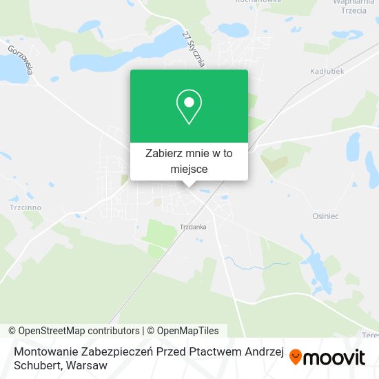 Mapa Montowanie Zabezpieczeń Przed Ptactwem Andrzej Schubert