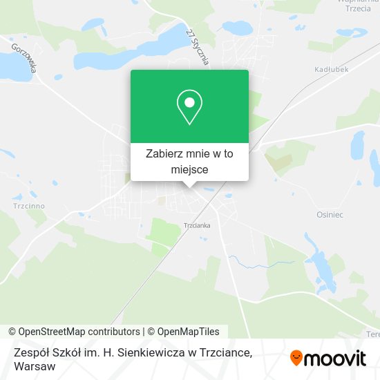 Mapa Zespół Szkół im. H. Sienkiewicza w Trzciance