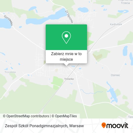 Mapa Zespół Szkół Ponadgimnazjalnych