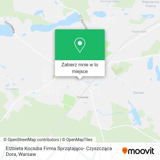 Mapa Elżbieta Kociuba Firma Sprzątająco- Czyszcząca Dora