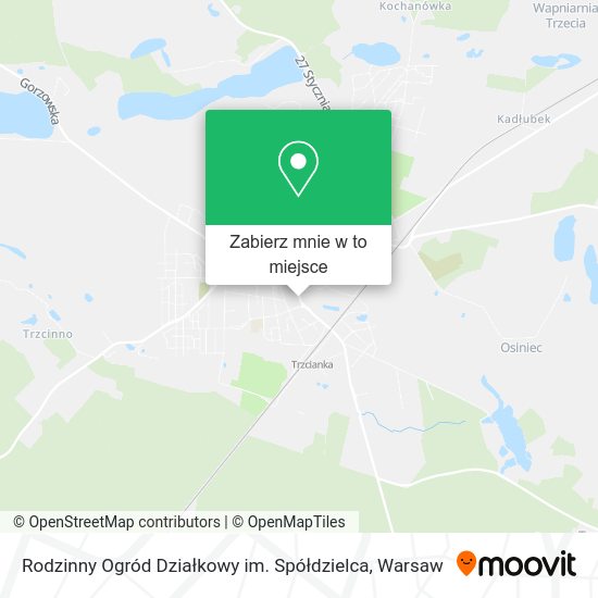 Mapa Rodzinny Ogród Działkowy im. Spółdzielca