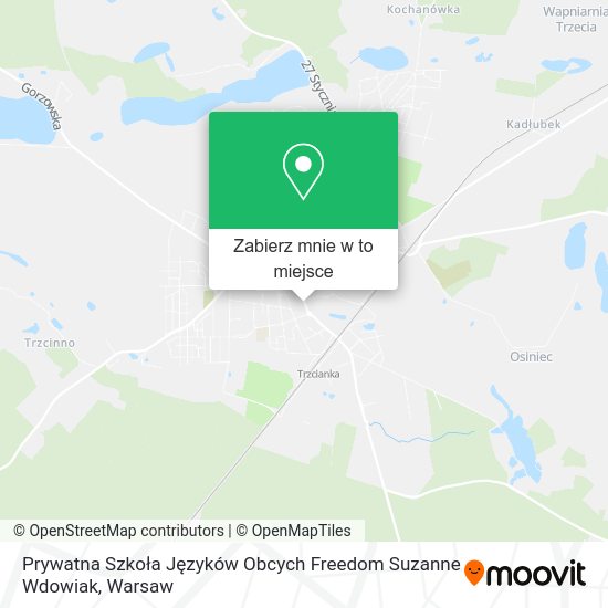 Mapa Prywatna Szkoła Języków Obcych Freedom Suzanne Wdowiak