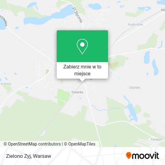 Mapa Zielono Zyj