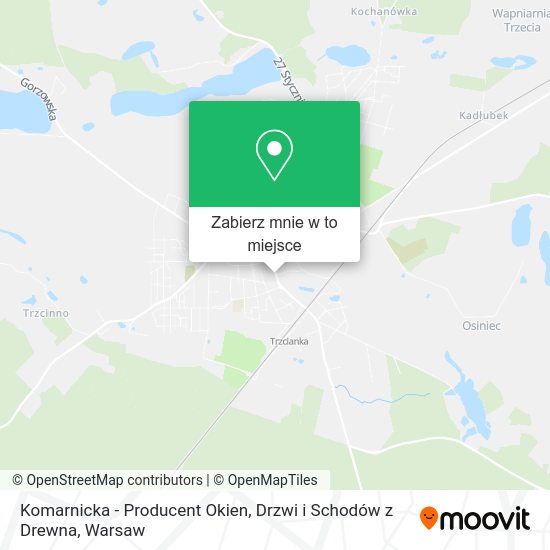 Mapa Komarnicka - Producent Okien, Drzwi i Schodów z Drewna