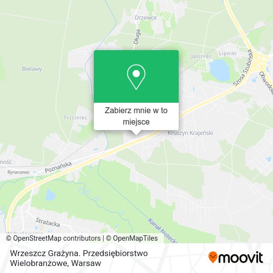 Mapa Wrzeszcz Grażyna. Przedsiębiorstwo Wielobranżowe