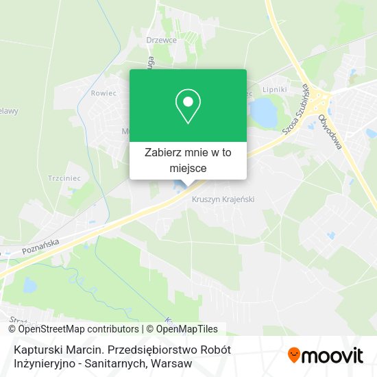 Mapa Kapturski Marcin. Przedsiębiorstwo Robót Inżynieryjno - Sanitarnych