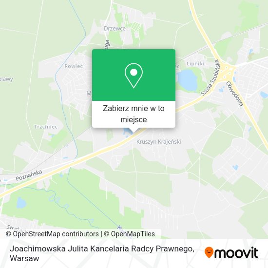 Mapa Joachimowska Julita Kancelaria Radcy Prawnego