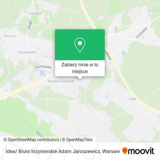 Mapa Idea/ Biuro Inżynierskie Adam Jaroszewicz