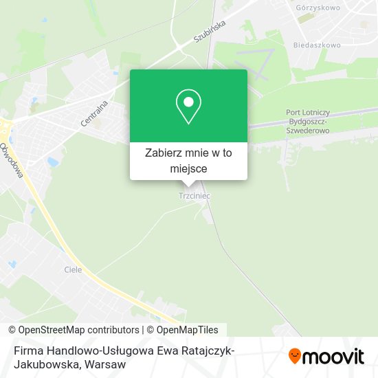 Mapa Firma Handlowo-Usługowa Ewa Ratajczyk-Jakubowska