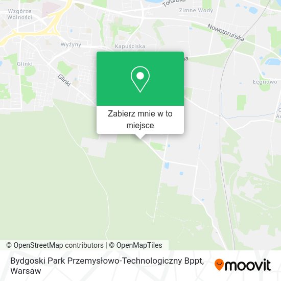 Mapa Bydgoski Park Przemysłowo-Technologiczny Bppt