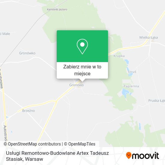 Mapa Usługi Remontowo-Budowlane Artex Tadeusz Stasiak