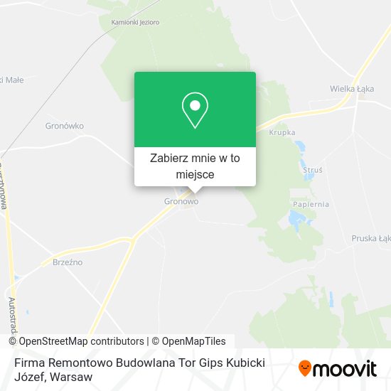 Mapa Firma Remontowo Budowlana Tor Gips Kubicki Józef