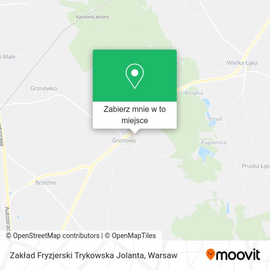 Mapa Zakład Fryzjerski Trykowska Jolanta