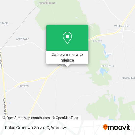 Mapa Palac Gronowo Sp z o O