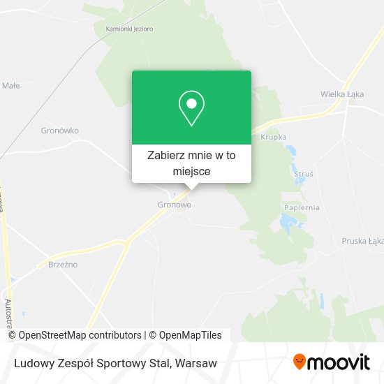 Mapa Ludowy Zespół Sportowy Stal