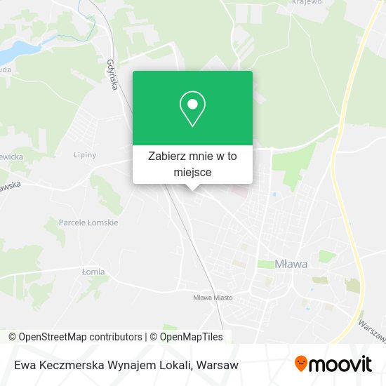 Mapa Ewa Keczmerska Wynajem Lokali