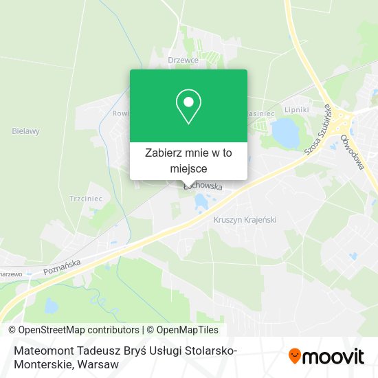 Mapa Mateomont Tadeusz Bryś Usługi Stolarsko-Monterskie