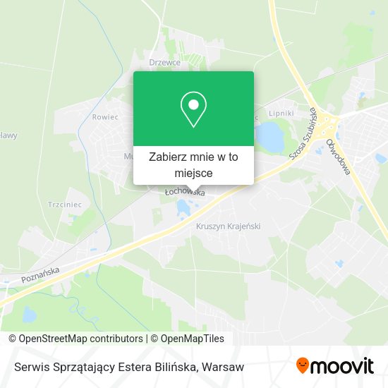 Mapa Serwis Sprzątający Estera Bilińska