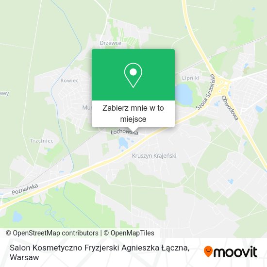 Mapa Salon Kosmetyczno Fryzjerski Agnieszka Łączna