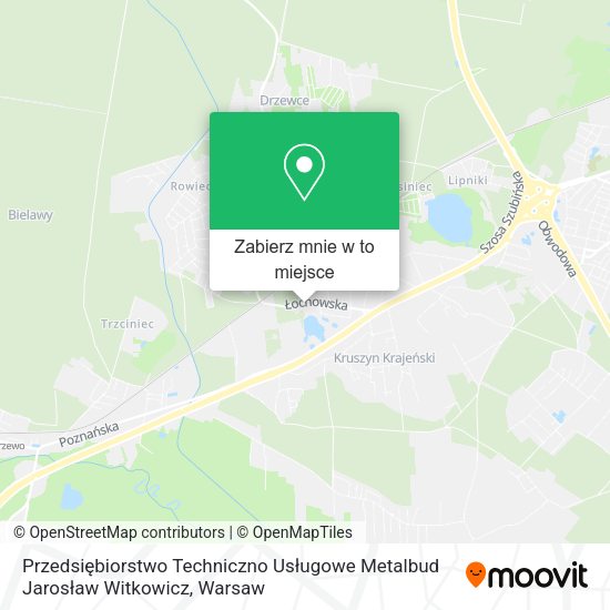 Mapa Przedsiębiorstwo Techniczno Usługowe Metalbud Jarosław Witkowicz