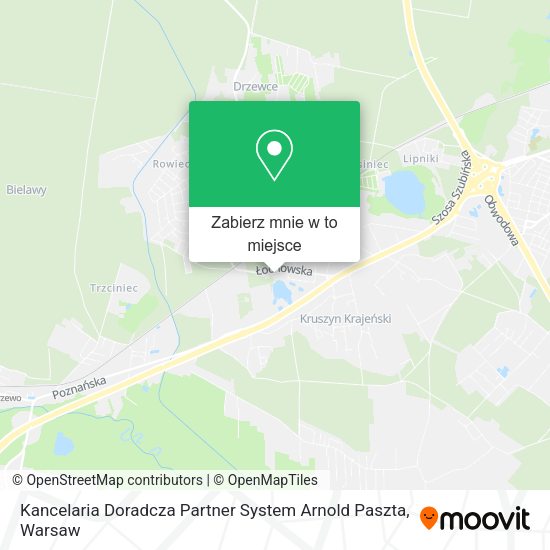 Mapa Kancelaria Doradcza Partner System Arnold Paszta