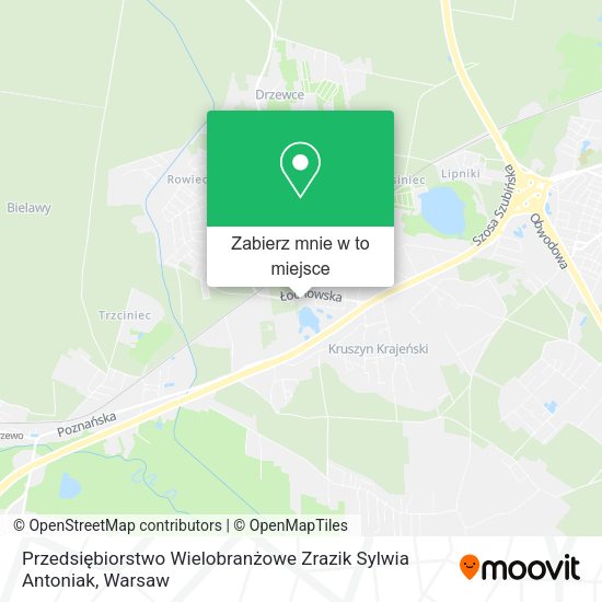 Mapa Przedsiębiorstwo Wielobranżowe Zrazik Sylwia Antoniak