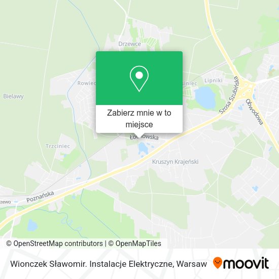 Mapa Wionczek Sławomir. Instalacje Elektryczne