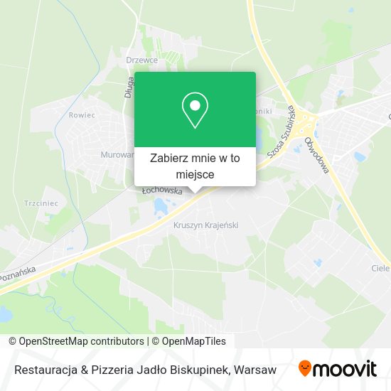 Mapa Restauracja & Pizzeria Jadło Biskupinek