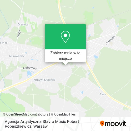 Mapa Agencja Artystyczna Stavro Music Robert Robaszkiewicz