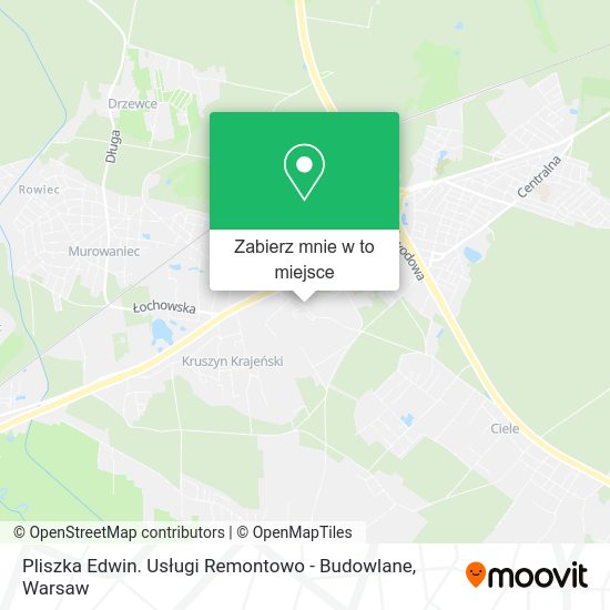 Mapa Pliszka Edwin. Usługi Remontowo - Budowlane