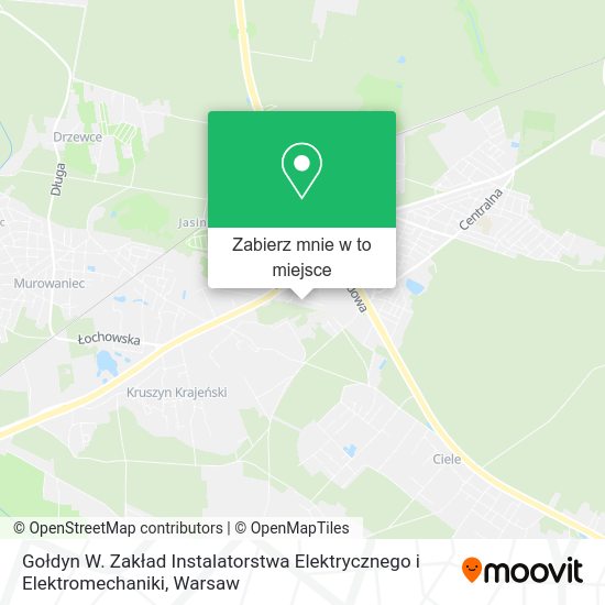 Mapa Gołdyn W. Zakład Instalatorstwa Elektrycznego i Elektromechaniki