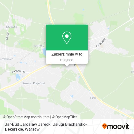 Mapa Jar-Bud Jarosław Jarecki Usługi Blacharsko-Dekarskie