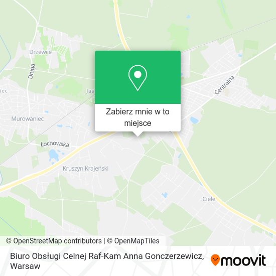 Mapa Biuro Obsługi Celnej Raf-Kam Anna Gonczerzewicz