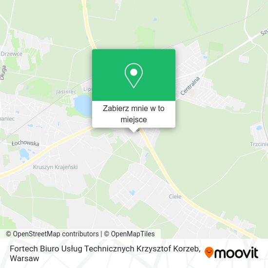 Mapa Fortech Biuro Usług Technicznych Krzysztof Korzeb