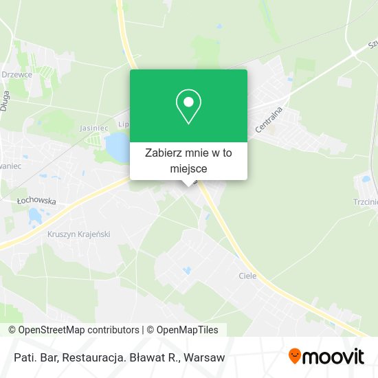 Mapa Pati. Bar, Restauracja. Bławat R.