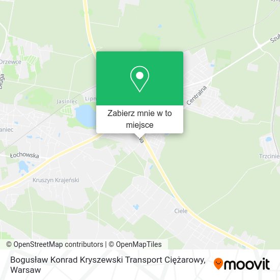 Mapa Bogusław Konrad Kryszewski Transport Ciężarowy