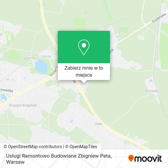 Mapa Usługi Remontowo Budowlane Zbigniew Peta