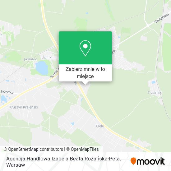 Mapa Agencja Handlowa Izabela Beata Różańska-Peta