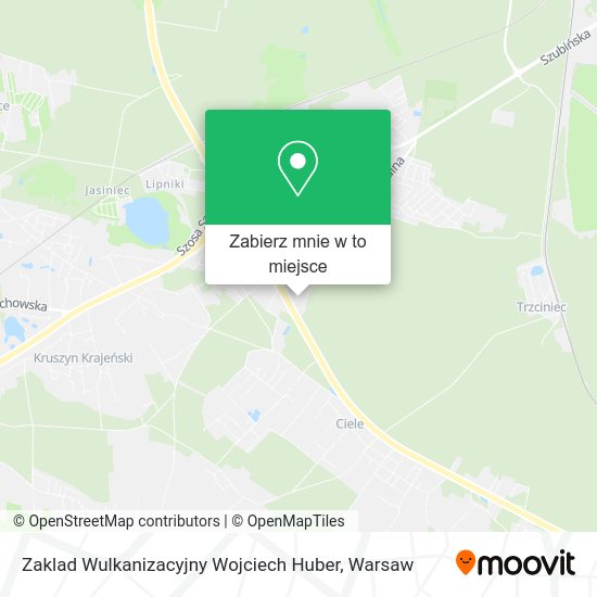 Mapa Zaklad Wulkanizacyjny Wojciech Huber