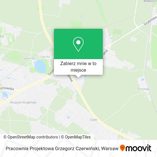 Mapa Pracownia Projektowa Grzegorz Czerwiński