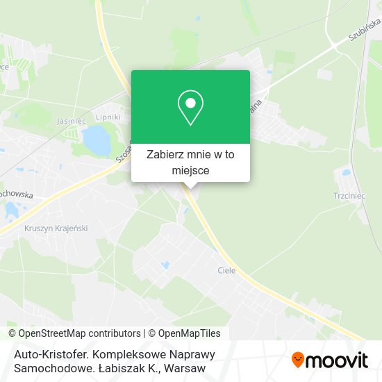 Mapa Auto-Kristofer. Kompleksowe Naprawy Samochodowe. Łabiszak K.