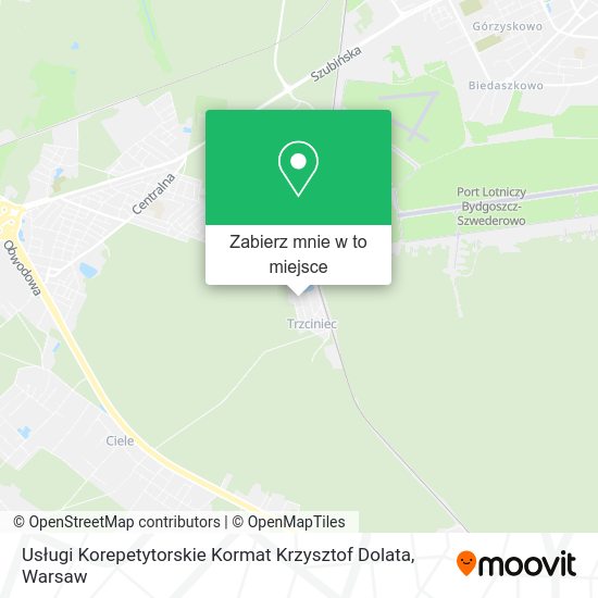 Mapa Usługi Korepetytorskie Kormat Krzysztof Dolata