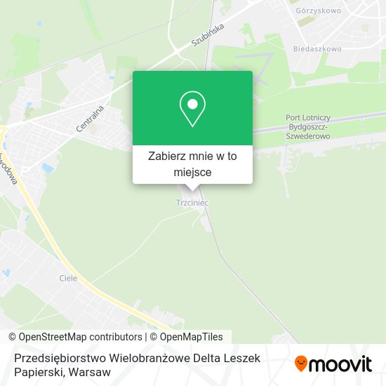 Mapa Przedsiębiorstwo Wielobranżowe Delta Leszek Papierski